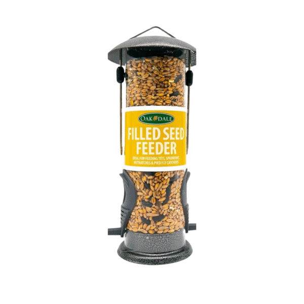 Oakdale Wild Bird Feeder Pre-Filled with Premium Seeds - Pack(12)