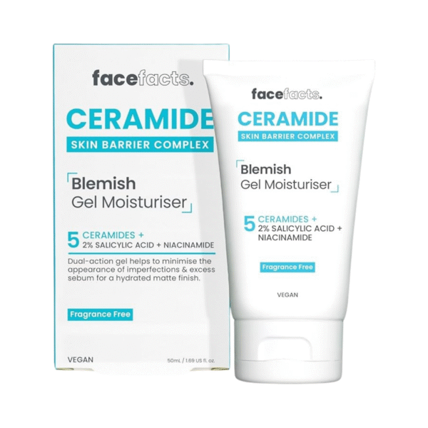 Face Facts Ceramide Blemish Gel Moisturiser | 50ml |  (Pack 12)