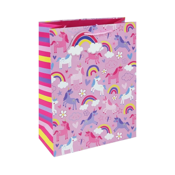 Eurowrap Fairytale Unicorns and Rainbows Gift Bag (Pack of 12)