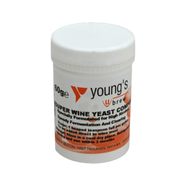 Youngs Super Wine Yeast Compound - 60g - (Pack 10)