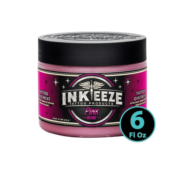 INK-EEZE - Pink Glide Tattoo Ointment (6oz) - (Pack 6)