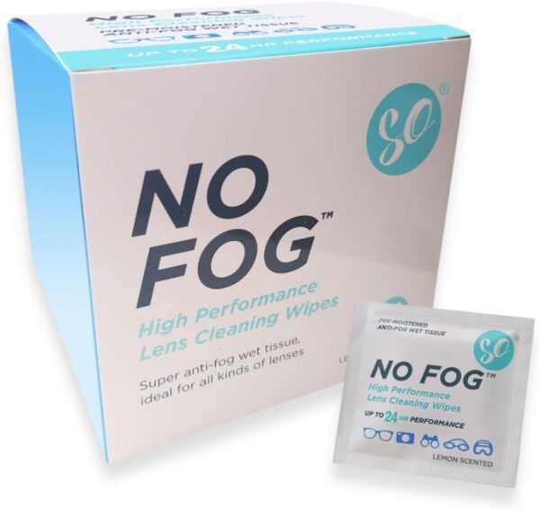 SO No Fog Lens Wipes for Glasses - 100 Pack