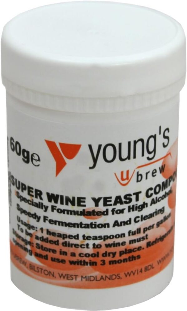 Youngs Super Wine Yeast Compound 60g