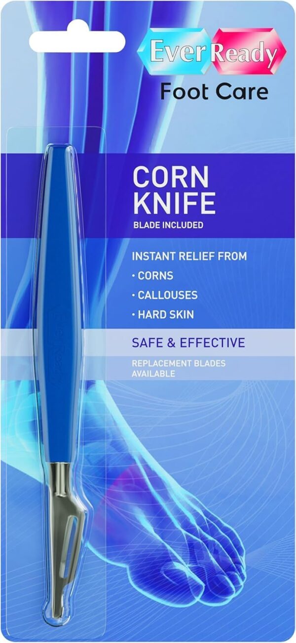 Ever Ready Corn & Callus Trimmer - Instant Relief from Corns | Removes Dry, Hard & Cracked Skin | Home Pedicure Treatment for Footcare