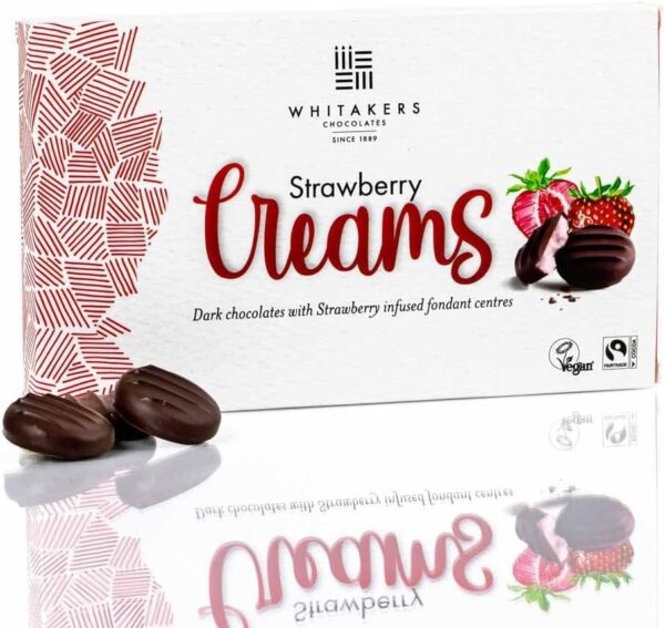Whitakers Strawberry Creams 150g Box